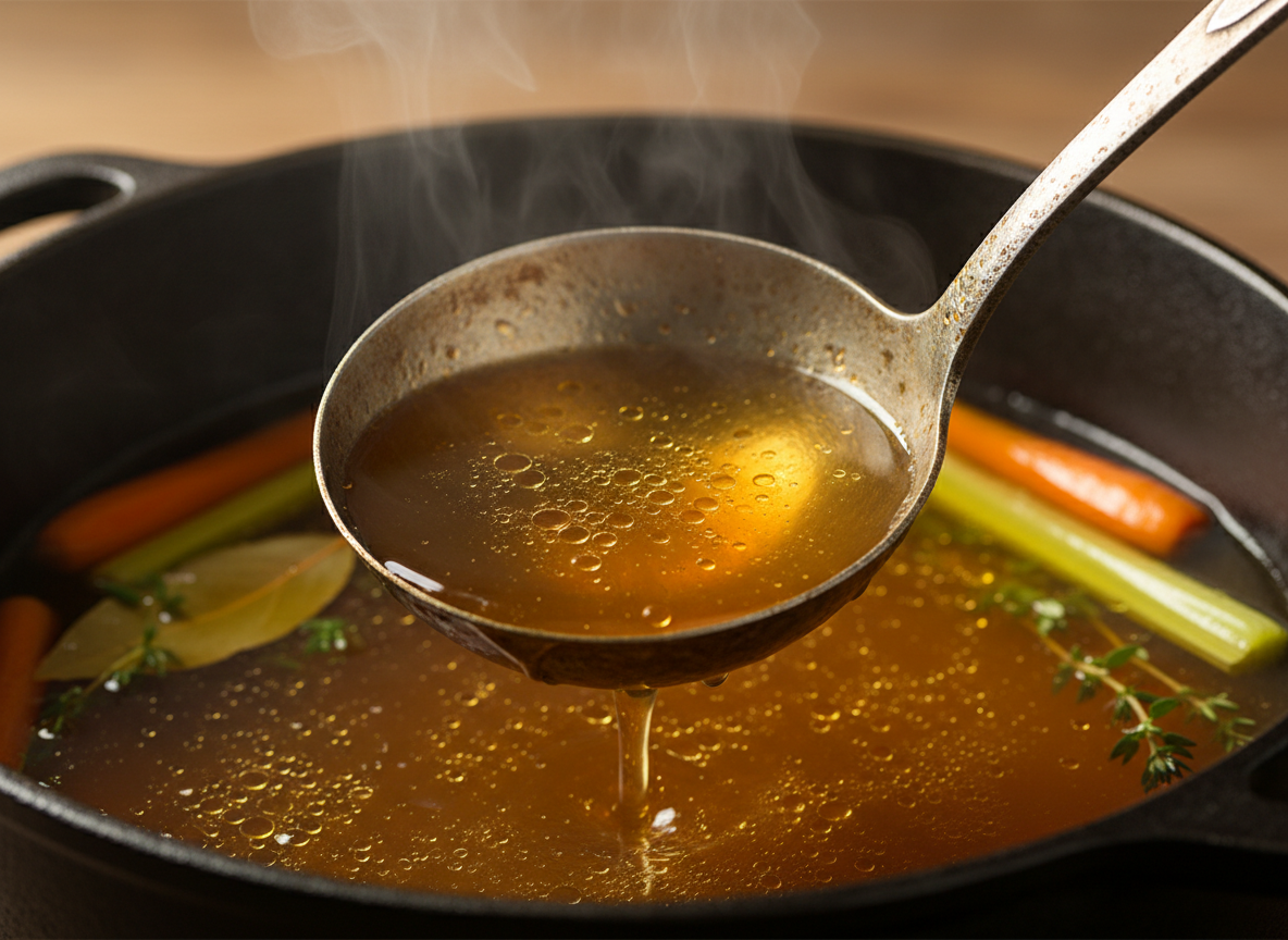 Caldo de Frango Caseiro