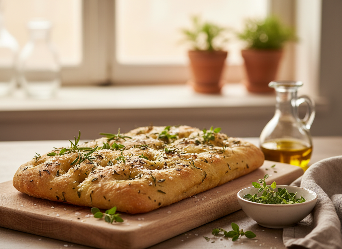 Focaccia com Ervas