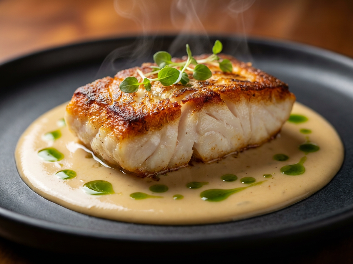 Peixe Prego ao Molho Umami de Alho-poró e Soja