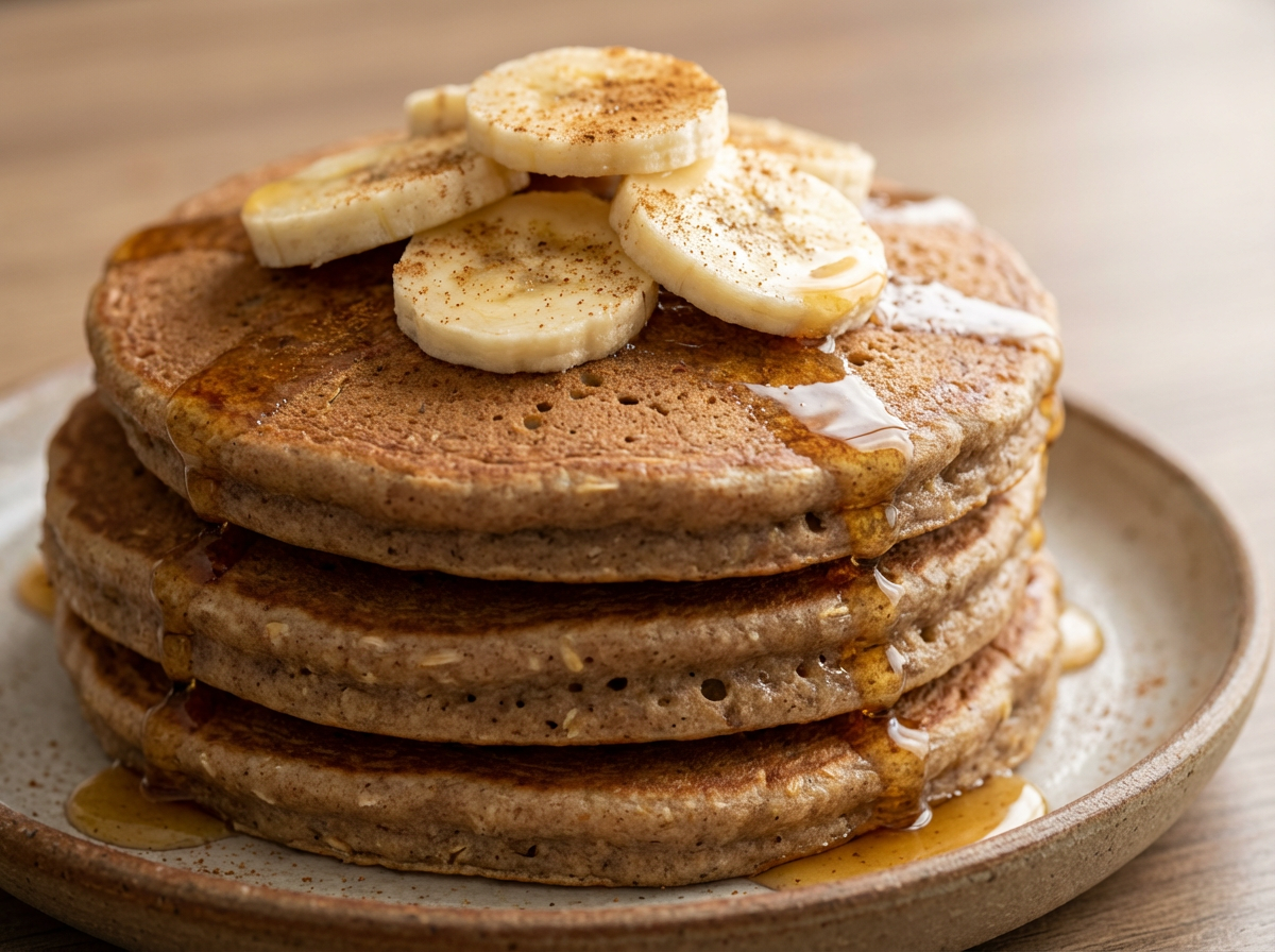 Panqueca Integral de Banana e Aveia