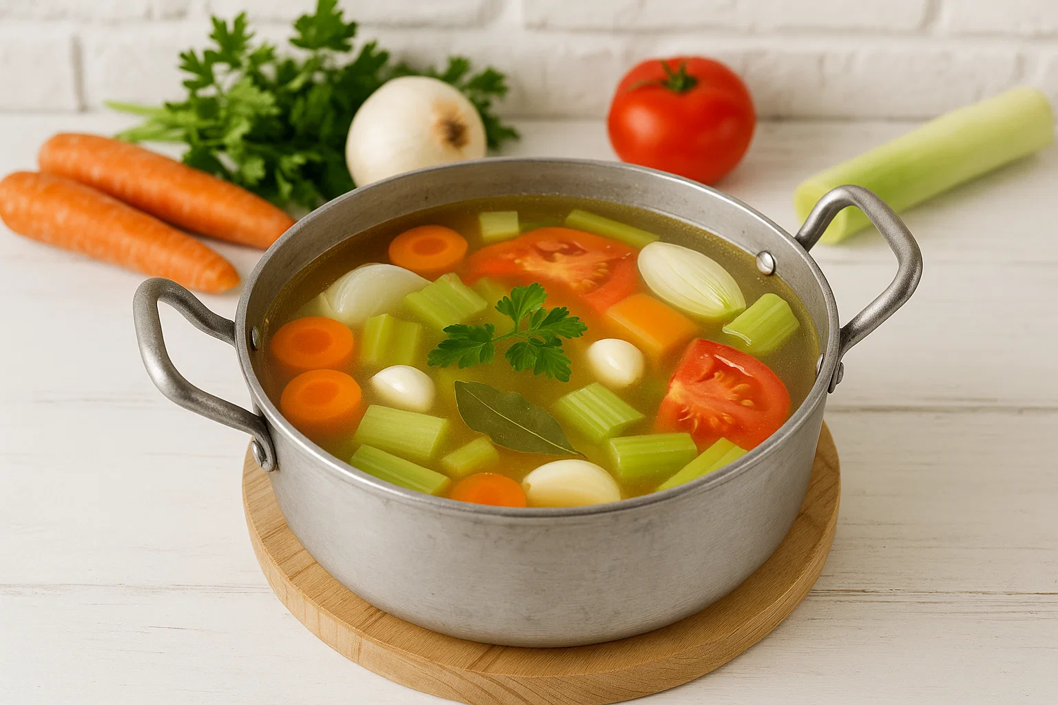 Caldo de Legumes Caseiro