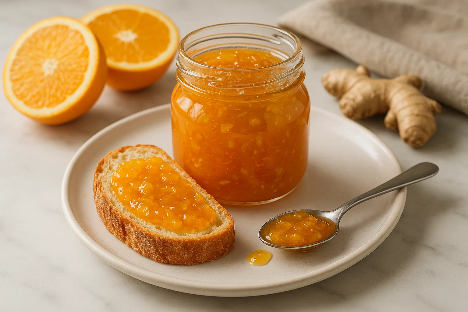 Geleia de Laranja com Gengibre