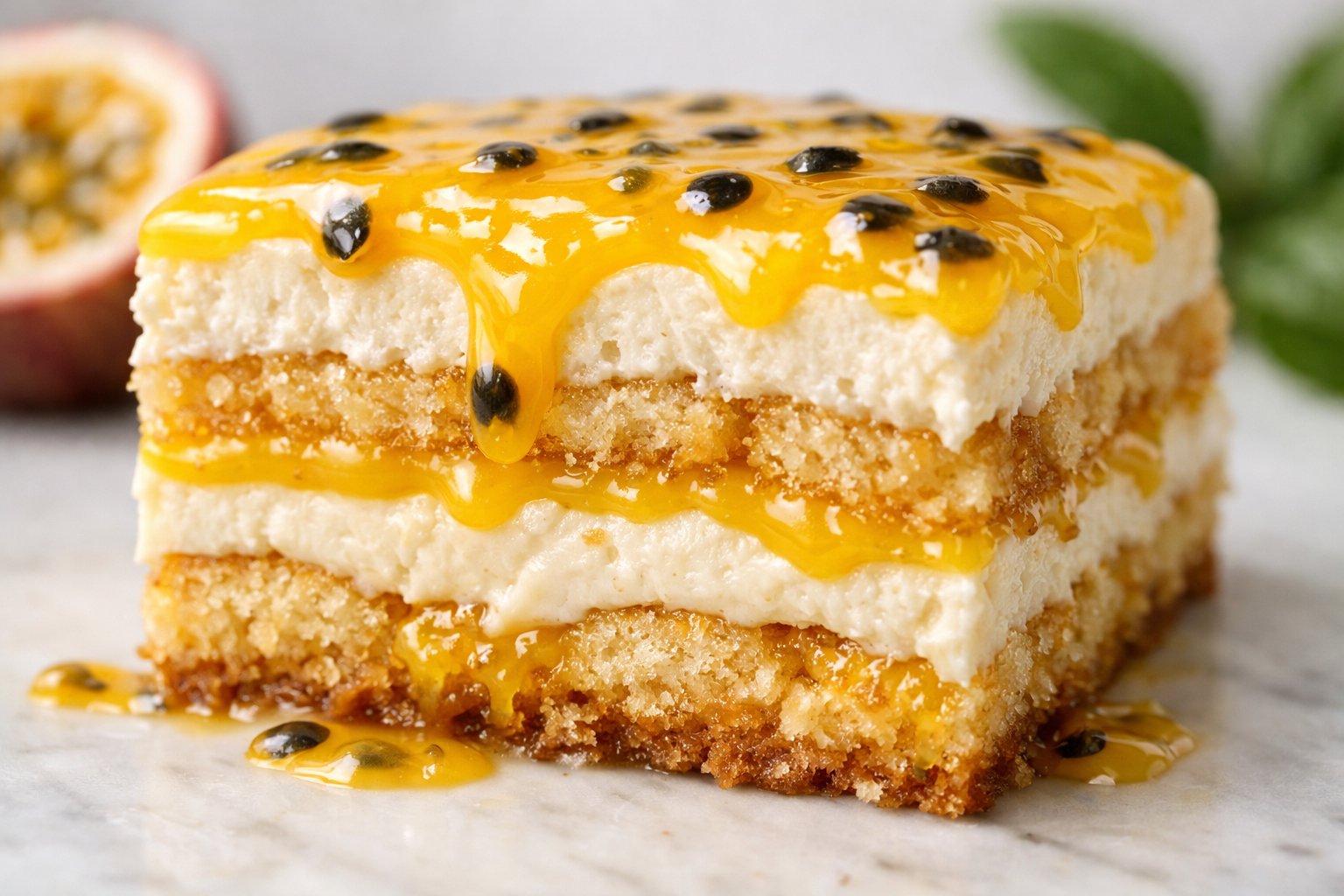 Tiramisu de Maracujá Vegano