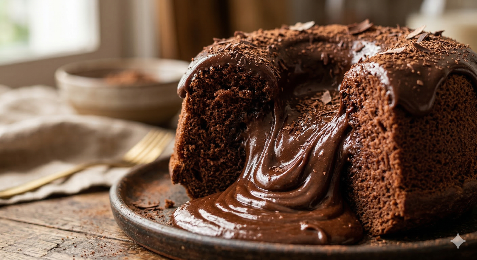 Bolo Vulcão de Chocolate